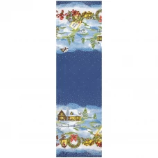 Дорожка Altali Сочельник прямоугольная 40x140 см цвет синий