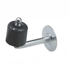 Ограничитель дверной настенный, сталь, цвет белый