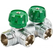 Коллектор регулирующий Stout на 2 отвода 3/4"x3/4" Коллектор регулирующий Stout на 2 отвода 3/4"x3/4"