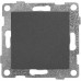 Переключатель проходной встраиваемый Gusi Electric Classic 1 клавиша цвет графит