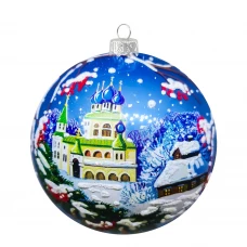 Шар Храм перед рождеством КУ-80-214129 Коломеев 8x9 см