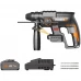 Перфоратор аккумуляторный бесщеточный SDS-plus Worx WX381.1, 20 В Li-ion 1x4 Ач, 2 Дж