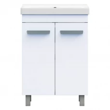 Тумба в ванную Vigo Milo 60-2-0 60x80 см ДСП цвет белый глянец