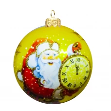 Шар Дед Мороз КУ-80-214172 Коломеев 8x9 см
