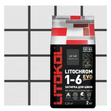 Затирка цементная Litokol Litochrom 1-6 Evo цвет LE 145 черный уголь 2 кг