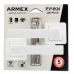 Дверные ручки Armex H-22129-А-WM/CR, без запирания, цвет матовый белый