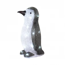 Фигура электрическая Пингвин 20LED хол белый 3xAA
