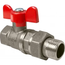 Кран шаровый Valfex 1" внутренняя-наружная резьба ручка-бабочка Кран шаровый Valfex 1" внутренняя-наружная резьба ручка-бабочка