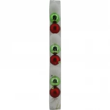 Набор елочных шаров Рождество ø6 см пластик микс 10 шт