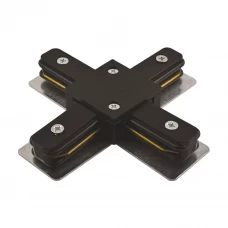 Коннектор Jazzway PTR CX-BL Х-образный для соединения трековых шинопроводов встраиваемых цвет черный Коннектор Jazzway PTR CX-BL Х-образный для соединения трековых шинопроводов встраиваемых цвет черный