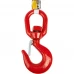 Крюк для подъема с вертлюгом 12 мм, сталь оцинкованная
