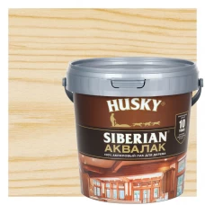 Аквалак для дерева акриловый Husky Siberian цвет прозрачный 0.9 л