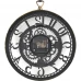 Часы настенные Dream River Шестеренки круглые пластик цвет черный ø27 см