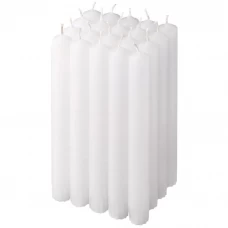 Набор свечей столовых неоплывающих белый 20 см 20 шт. Набор свечей столовых неоплывающих белый 20 см 20 шт.