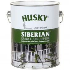 Краска для дерева акриловая Husky Siberian 2.7 цвет белый