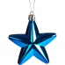 Набор ёлочных украшений «Звезда», 8 см, цвет синий, 3 шт.