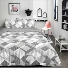 Комплект постельного белья Amore Mio Футура двуспальный сатин белый Комплект постельного белья Amore Mio Футура двуспальный сатин белый