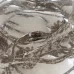 Елочный шар с веточкой ø8 см пластик прозрачный