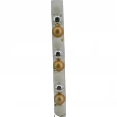 Набор елочных шаров Скандинавия ø6 см пластик микс 10 шт