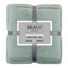 Набор полотенец махровых 30x60/50x90/70x130 см цвет оливковый Набор полотенец махровых 30x60/50x90/70x130 см цвет оливковый