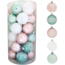 Набор елочных шаров «Лазурь» ø6 см пластик 30 шт