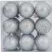 Набор елочных шаров ø6 см пластик серебряный 18 шт. Набор елочных шаров ø6 см пластик серебряный 18 шт.