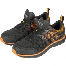 Кроссовки рабочие Neo, р-р 42, черно-оранжевые, S1, стальной подносок