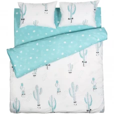 Комплект постельного белья Amore Mio Тропикана двуспальный сатин разноцветный Комплект постельного белья Amore Mio Тропикана двуспальный сатин разноцветный