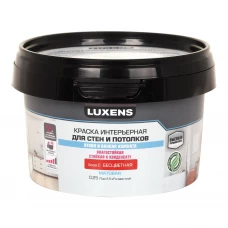 Краска для стен и потолков в кухне и ванной Luxens А 0,25 л прозрачная