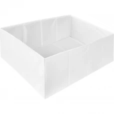 Короб для хранения без крышки полиэстер 39x55x25 белый Короб для хранения без крышки полиэстер 39x55x25 белый