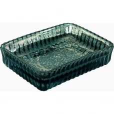 Мыльница Raindrops Аквамарин стекло цвет синий Мыльница Raindrops Аквамарин стекло цвет синий