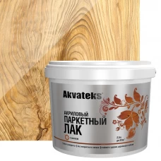 Лак паркетный Akvateks полуматовый бесцветный 2.5 л