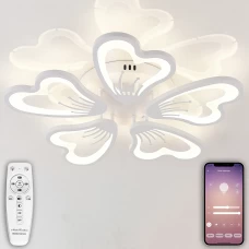 Люстра потолочная Innovation Style 21 м² регулируемый белый свет цвет белый Bluetooth/управление со смартфона и пульта