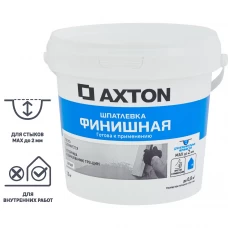 Шпатлевка Axton финишная цвет белый 1,5 кг