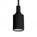 Патрон Rev E27 с подвесом 1 м цвет черный