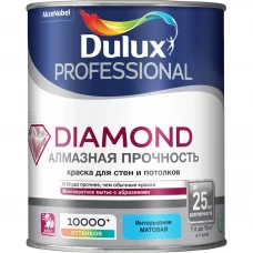 Краска для стен Dulux Prof Diamond Matt база BC цвет прозрачный 0.9 л Краска для стен Dulux Prof Diamond Matt база BC цвет прозрачный 0.9 л