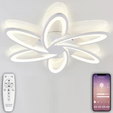 Люстра светодиодная HIGH-TECH LAMPS 120 Вт 35 м² регулируемый белый свет белый цвет Люстра светодиодная HIGH-TECH LAMPS 120 Вт 35 м² регулируемый белый свет белый цвет