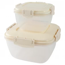 Набор контейнеров Sugar&Spice Barberry 1000 мл/350 мл пластик цвет бежевый Набор контейнеров Sugar&Spice Barberry 1000 мл/350 мл пластик цвет бежевый