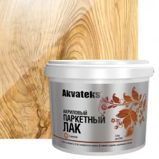 Лак паркетный Akvateks глянцевый бесцветный 2.5 л