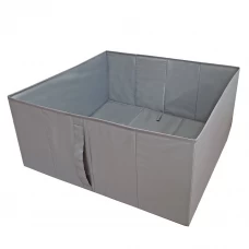Короб для хранения без крышки полиэстер 52x55x25 серый Короб для хранения без крышки полиэстер 52x55x25 серый