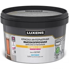 Краска для стен в коридоре Luxens белая база А 0.25 л Краска для стен в коридоре Luxens белая база А 0.25 л