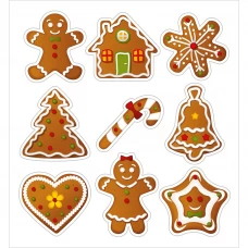 Наклейка Имбирные пряники ST-0605 25х27см 1 шт.
