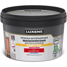 Краска для стен в коридоре Luxens прозрачная база С 0.25 л Краска для стен в коридоре Luxens прозрачная база С 0.25 л