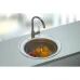 Мойка врезная Ukinox Frant круглая 50x16x50 см нержавеющая сталь цвет серый матовый