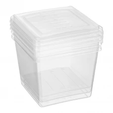 Контейнер для заморозки продуктов Delinia 1 л пластик цвет прозрачный 3 шт