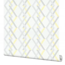 Обои флизелиновые A.S. Creation Стерео серо-желтые 1.06 м 165021