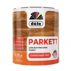 Лак паркетный Dufa Parkett полуматовый бесцветный 0.75 л