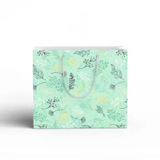 Пакет подарочный 20x15 см цвет голубой