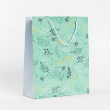 Пакет подарочный 25.5x36 см цвет голубой