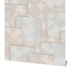 Обои бумажные Московская обойная фабрика Квадро светло-бежевые 0.53 м 6356-2